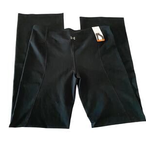 UNDER ARMOUR UA Studio Fitted Pants Womens Large L Black NWT